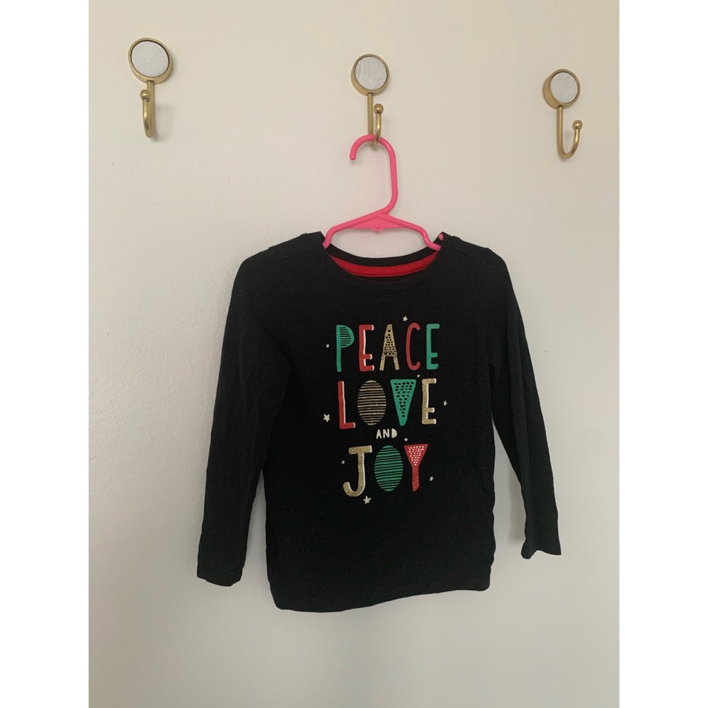 Cat & Jack‎ • 🖤 Peace, Love, & Joy Long Sleeve